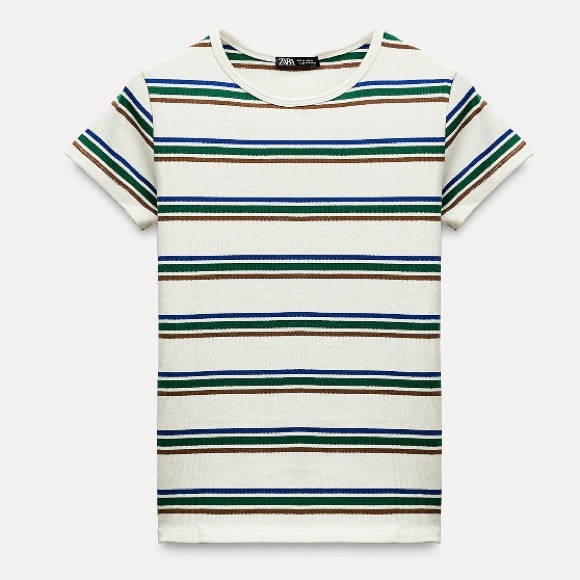 Zara striped tshirt - Picture 1 of 3